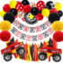 75-częściowy gigantyczny zestaw balonów (foliowych i lateksowych), pomponów i zawieszek Happy Birthday Monstertruck