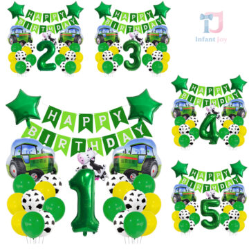 822248-bebeshki-detski-komplekt-baloni-traktor-z okazji urodzin