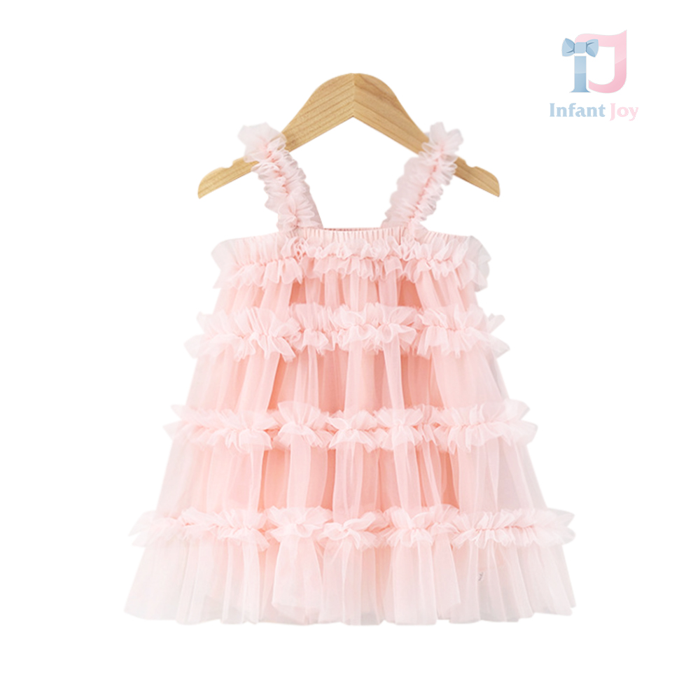 Suknia formalna premium z tiulu w stylu lalki Pink Diamond