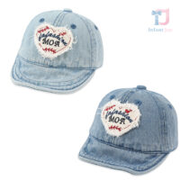 Czapka jeansowa z daszkiem i haftem Fashion MOA - 2 kolory