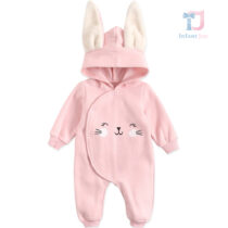 Kombinezon z kapturem, uszami i zapięciem z boku Bunny Pop