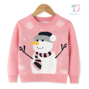 bebeshki-detski-koleden-pulower-snowman-różowy