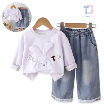 bebeshki-detski-komlekt-fashion-słodki-króliczek-liliowy