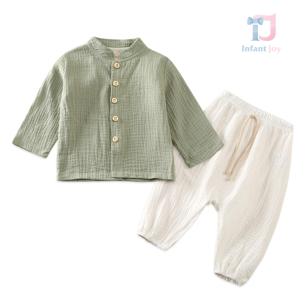 2-częściowy komplet muślinowy premium 100% Cool Nomad Green