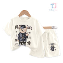 Dwuczęściowy komplet spodenek Hip-Hop Bear