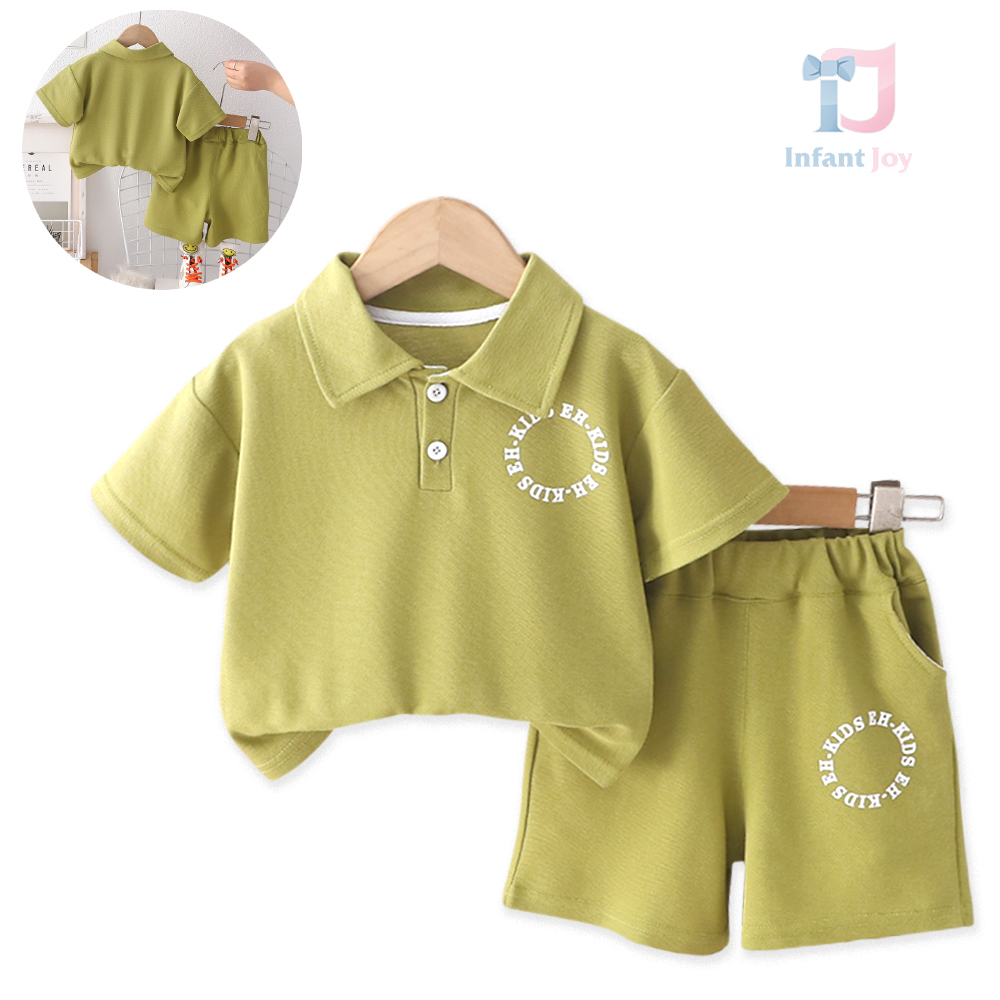 2-częściowy komplet z klasycznym kołnierzykiem Kids Green