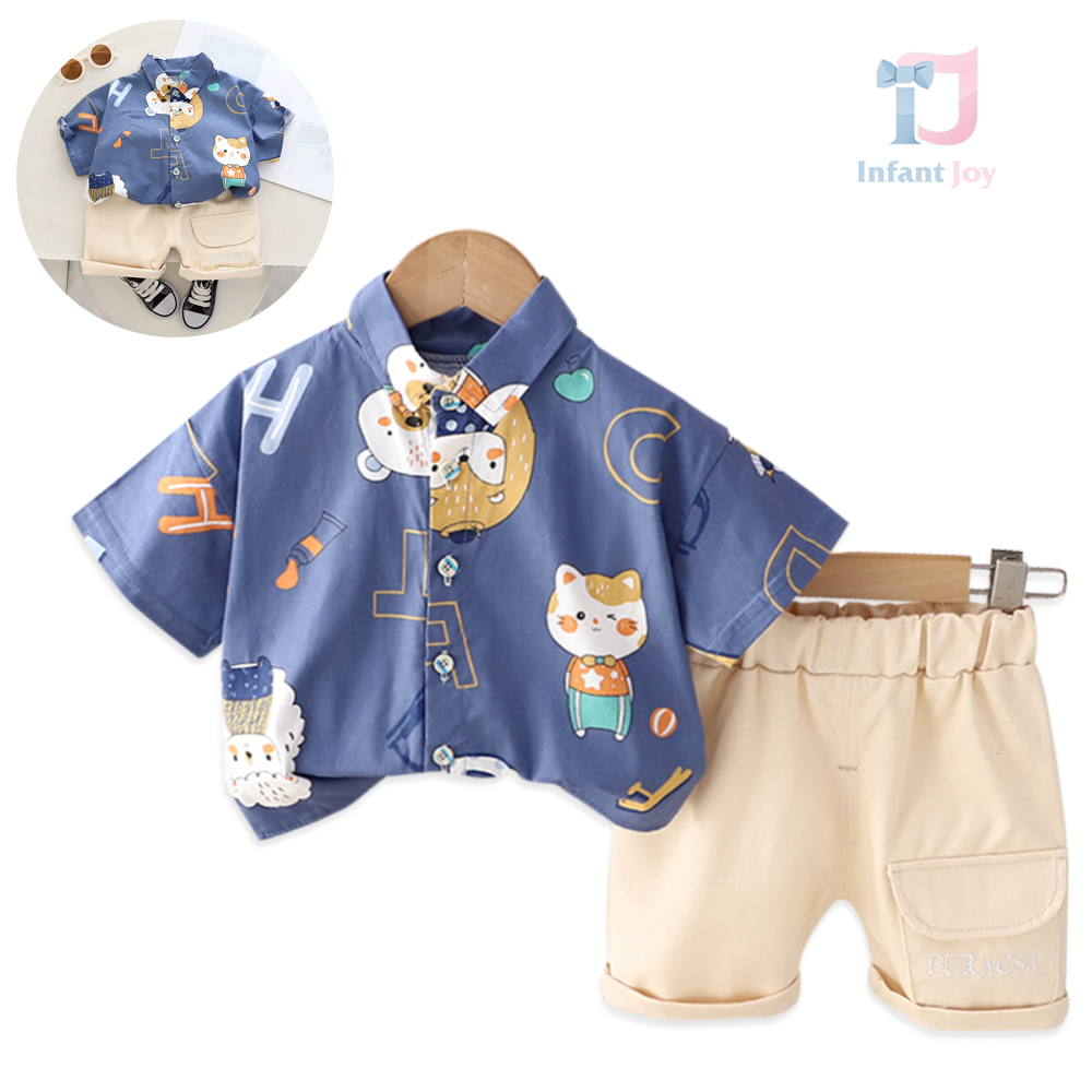 2-częściowy komplet sportowo-elegancki Squirrel Friends Navy