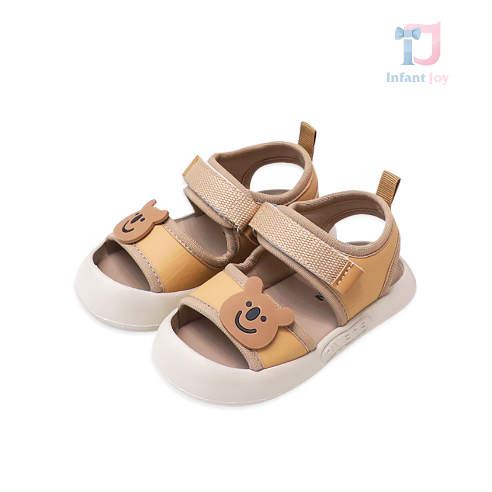 Sandały zapinane na rzepy i zdobione 3D Sunny Cub Copper