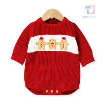 Świąteczny dzianinowy body z aplikacjami Christmas Ginger