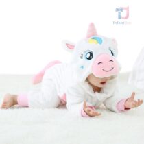 Puszysty kombinezon Śnieżny Jednorożec