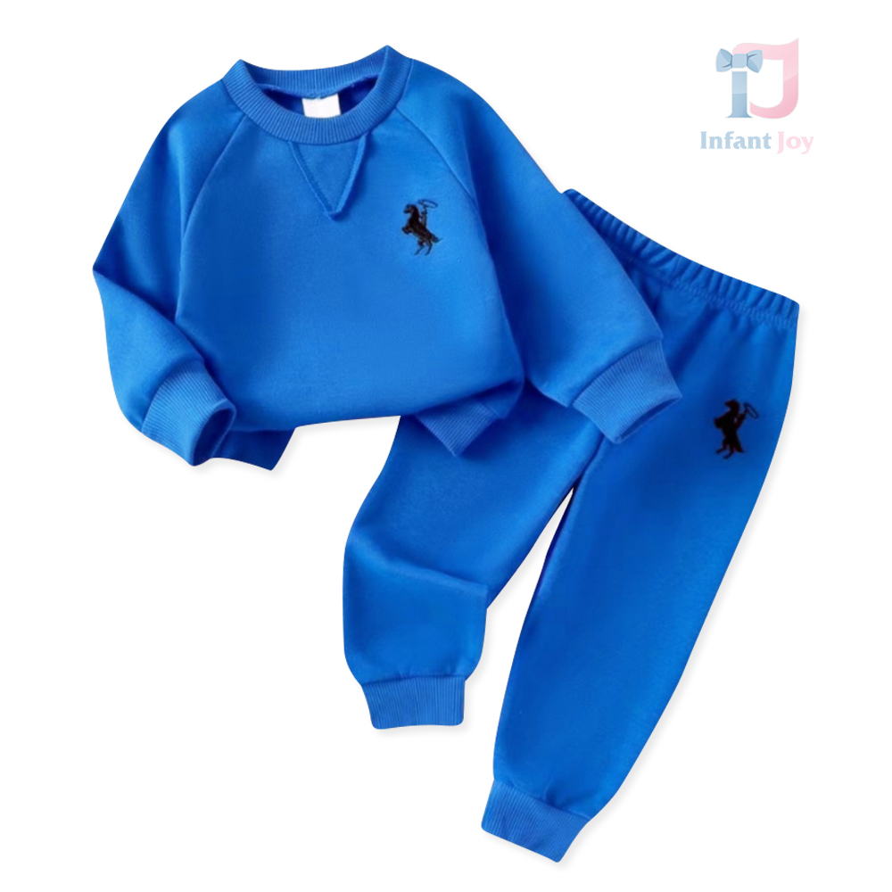 Komplet sportowy 2-częściowy z nowoczesnym haftem Polo Blue