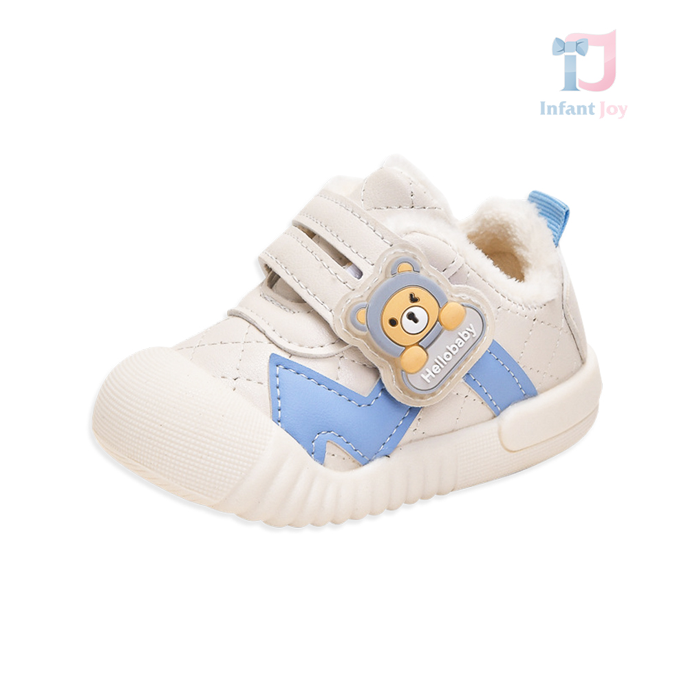Buty z wzmocnionym noskiem i zapięciem na rzep Hello Bear Blue