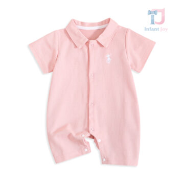 bebeshki-detski-rompur-Baby Polo w kolorze różowym