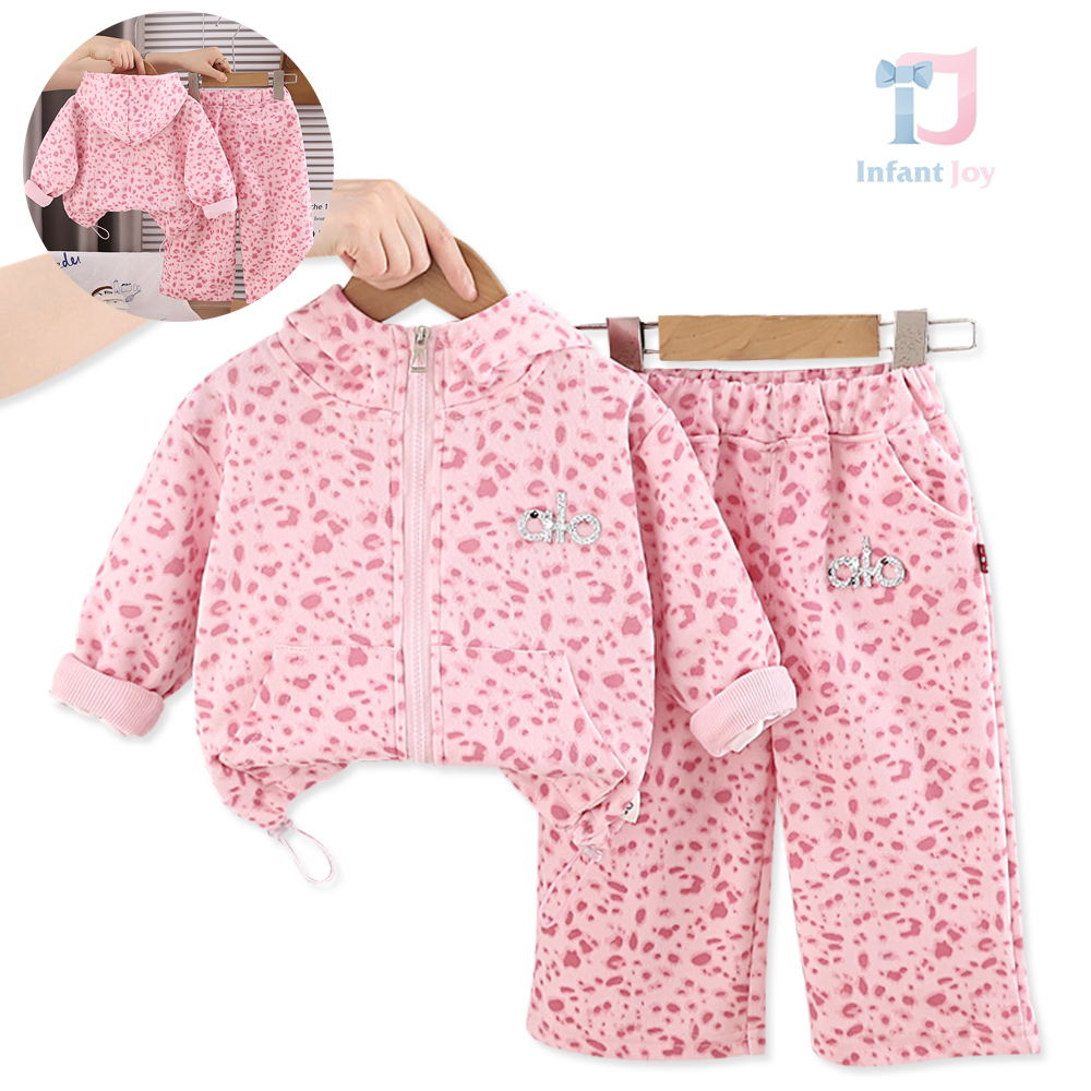 Komplet 2-częściowy bluza z wysokim kołnierzem i rozszerzanymi spodniami Alo Panthera Pink