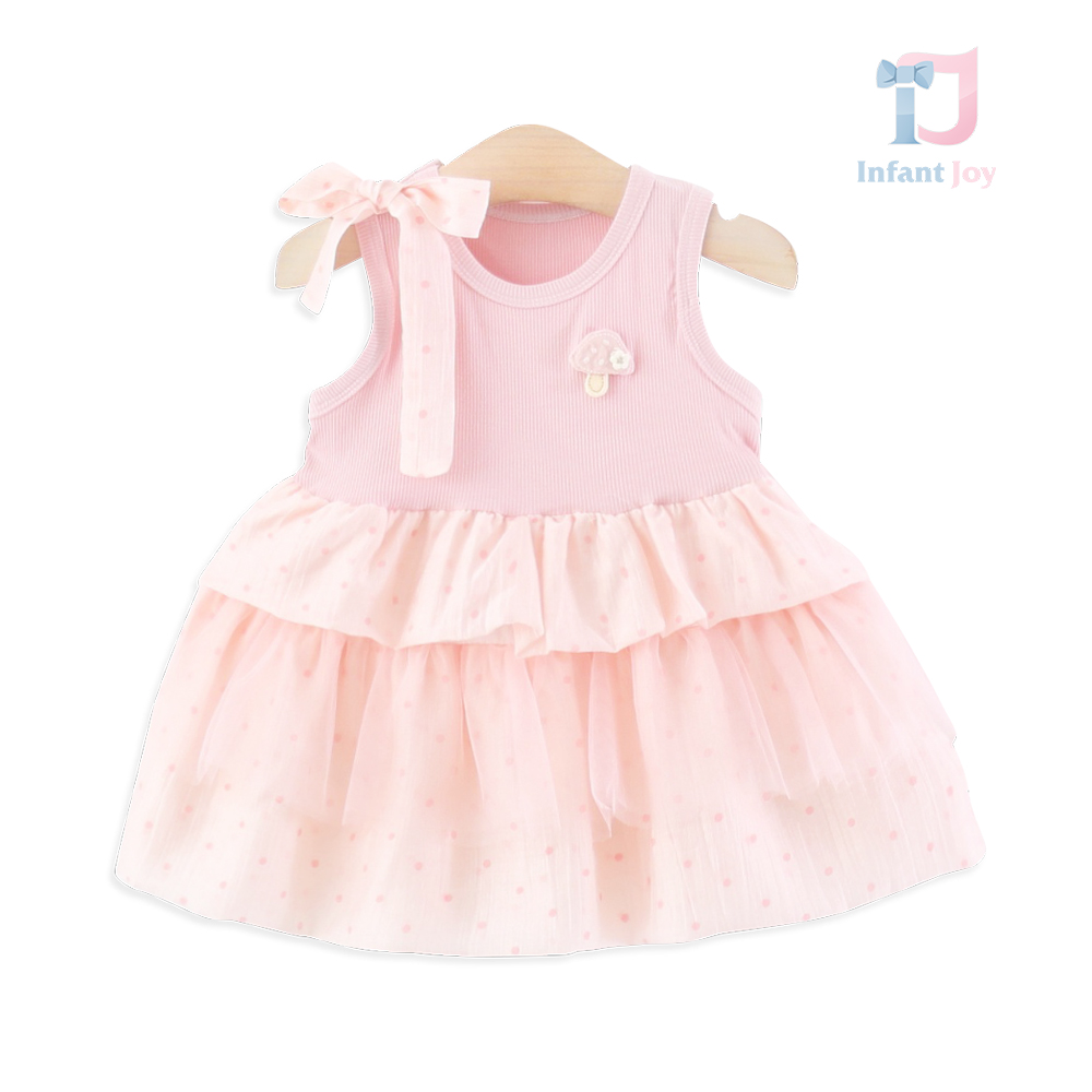 Sukienka z obszernymi falbanami i elementami 3D Little Rosy Blossom