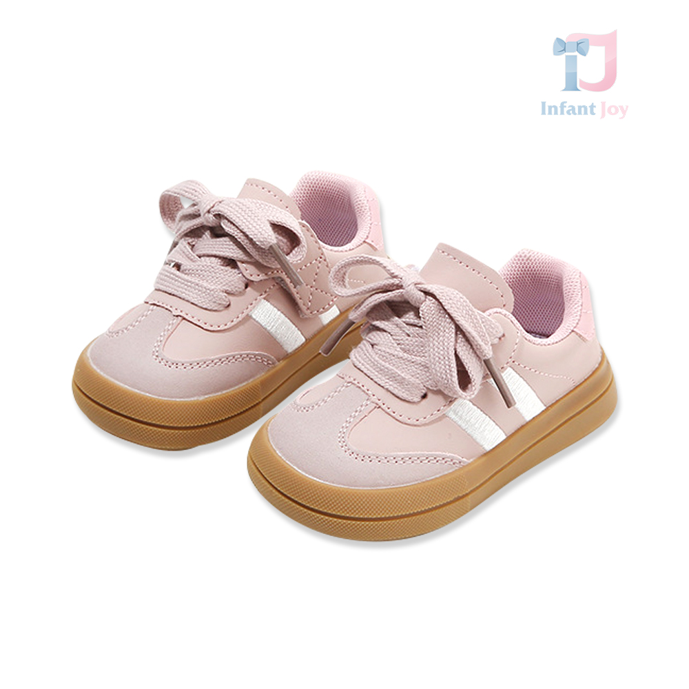 Sznurowane buty sportowe ze skóry syntetycznej Street Pop Pink
