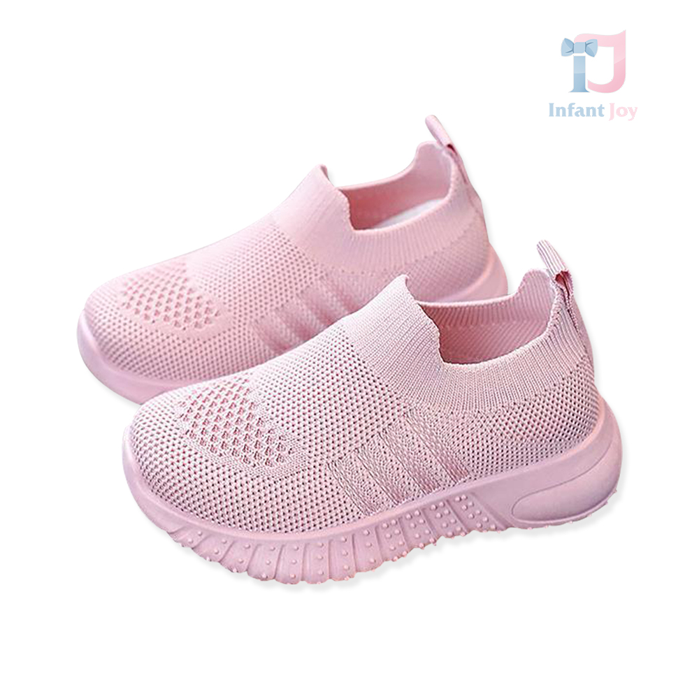 Siatkowe, wsuwane trampki Flexi Knit Pink