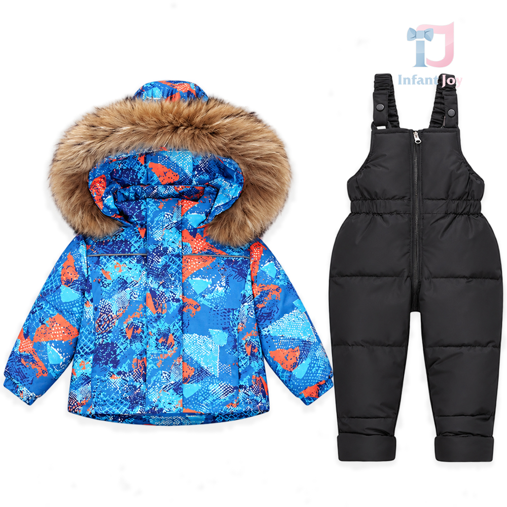 2-częściowy nieprzemakalny komplet narciarski premium z kombinezonem na szelkach i kurtką z kapturem z naturalnym futrem Snow Venture